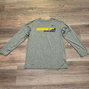 Nike Dri-FIT long-sleeve T-shirt Georgia Tech Yellow Jackets Kids Large